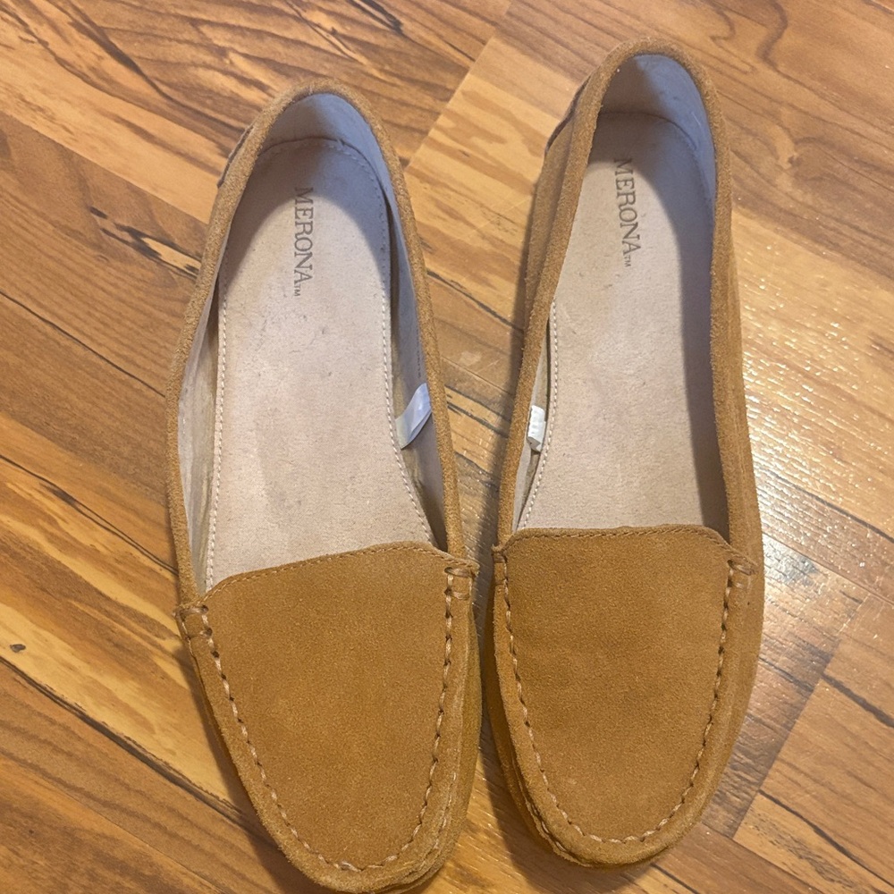 Merona Women's Tan Suede Loafers